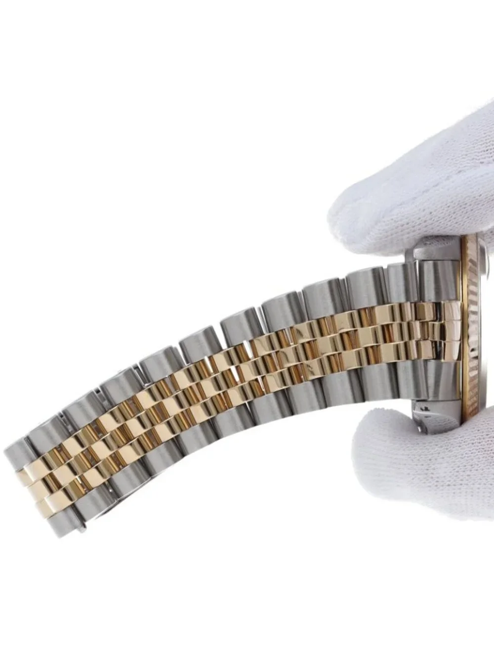 Rolex Datejust Watch 18k Yellow Gold SS Chien Color Polished